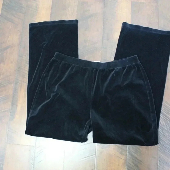 ST.JOHN sport lack wide leg velour track pants xl - Picture 5 of 12